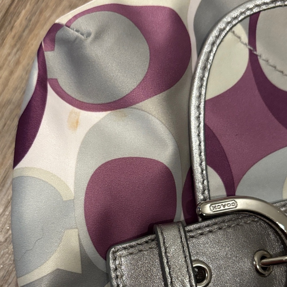 Small coach bag - Purple and Gray - Picture 5 of 5